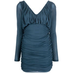 Saint Laurent draped mini dress 729749Y5G983041