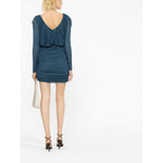 Saint Laurent draped mini dress 729749Y5G983041