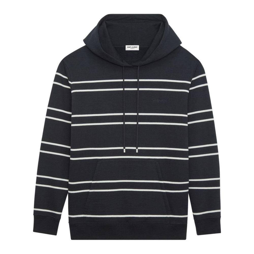 Saint Laurent striped cotton hoodie 759979Y37IZ1095