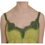 PINK MEMORIES Green Lace Spaghetti Strap Tank Top Blouse TSH3456-44