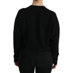 Dolce & Gabbana Black Button Embellished Cardigan Sweater TSH3861-40