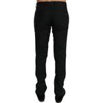 Dolce & Gabbana Black Dress Formal Trouser Mens Wool Pants PAN70765-XS
