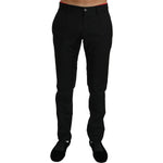 Dolce & Gabbana Black Dress Formal Trouser Mens Wool Pants PAN70765-XS