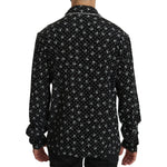 Dolce & Gabbana Elegant Silk Pajama Shirt with Skull Print Dolce & Gabbana Black