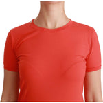 Dolce & Gabbana Red Crewneck Short Sleeve T-shirt Cotton Top TSH4429-36