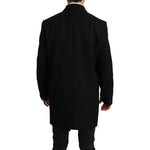 Dolce & Gabbana Elegant Black Wool Formal Blazer Blazer Jacket Dolce & Gabbana Black
