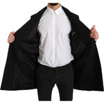 Dolce & Gabbana Elegant Black Wool Formal Blazer Blazer Jacket Dolce & Gabbana Black