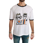 Dolce & Gabbana Elegant White Silk-Blend Men's T-Shirt Dolce & Gabbana Light Gray