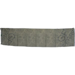GF Ferre Green Wool Viscose Foulard Patterned Branded Scarf MS1653