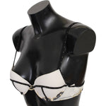 Just Cavalli White Polyester Spandex Push Up Bra Underwear BIK733-IT2
