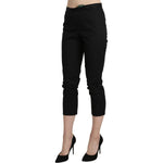 BENCIVENGA Elegant High Waist Skinny Cropped Pants Jeans & Pants BENCIVENGA Rosy Brown