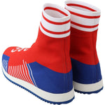 Dolce & Gabbana Blue Red Sorrento Logo Sneakers Socks Shoes MV3708-39