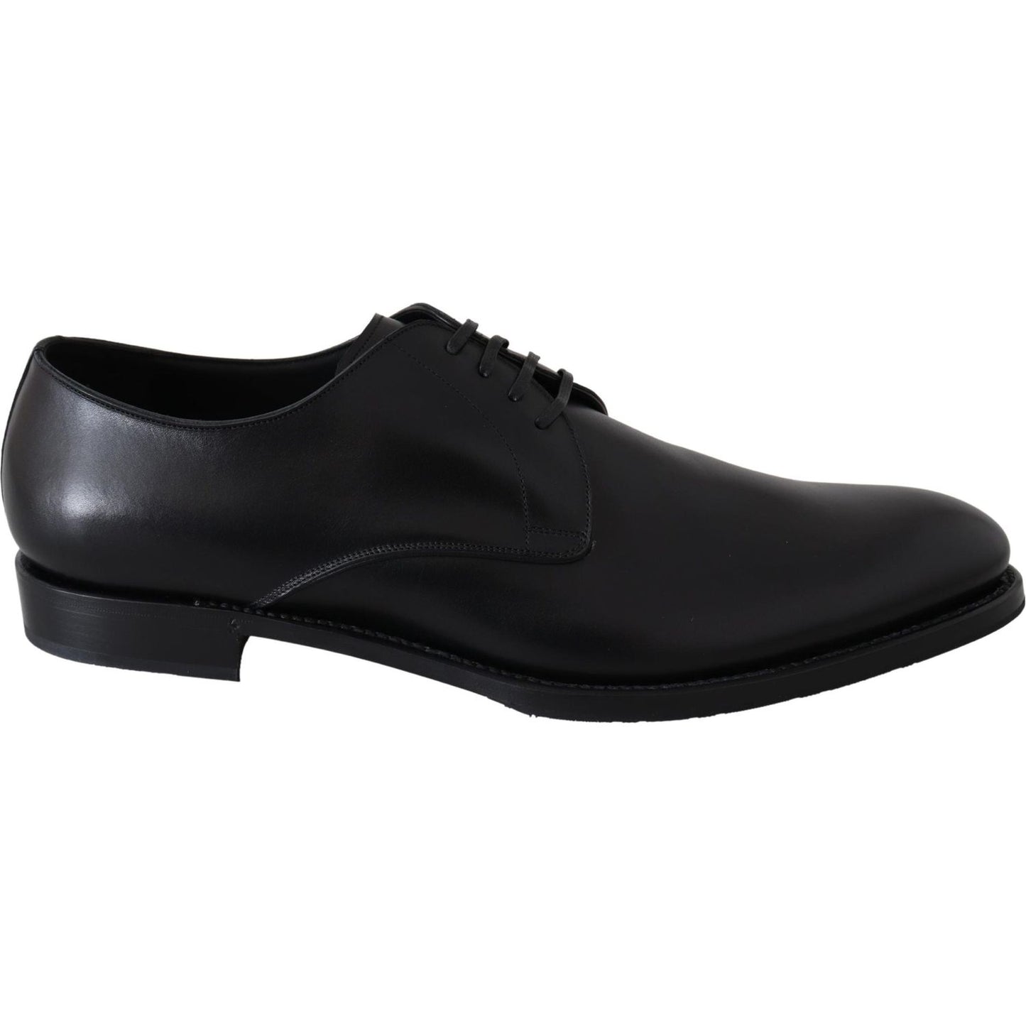 Dolce & Gabbana Black Leather SARTORIA Hand Made Shoes MV3734#
