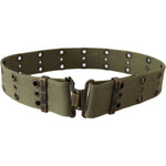 Ermanno Scervino Green 100% Cotton Rustic Bronze Buckle Belt BEL8001-85