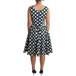 Dolce & Gabbana Green Polka Dotted Cotton A-Line Dress DR2794-40