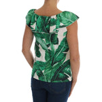 Dolce & Gabbana Pineapple Banana Sequins Blouse T-shirt TSH1648-IT36