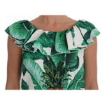 Dolce & Gabbana Pineapple Banana Sequins Blouse T-shirt TSH1648-IT36
