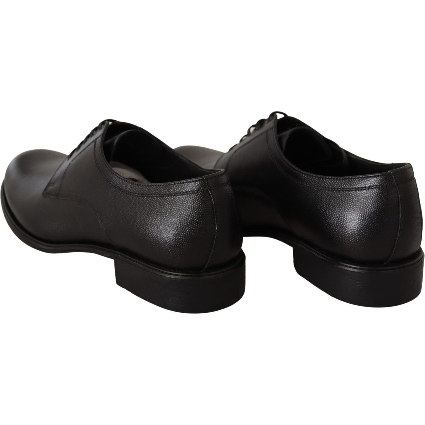 Dolce & Gabbana Black Leather Lace Up Mens Formal Derby Shoes MV3943-41