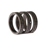Nialaya Black CZ Rhodium 925 Silver Ring SIG19099- 50