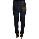 Versace Jeans Dark Blue Cotton Low Waist Skinny Denim Jeans PAN71120-36
