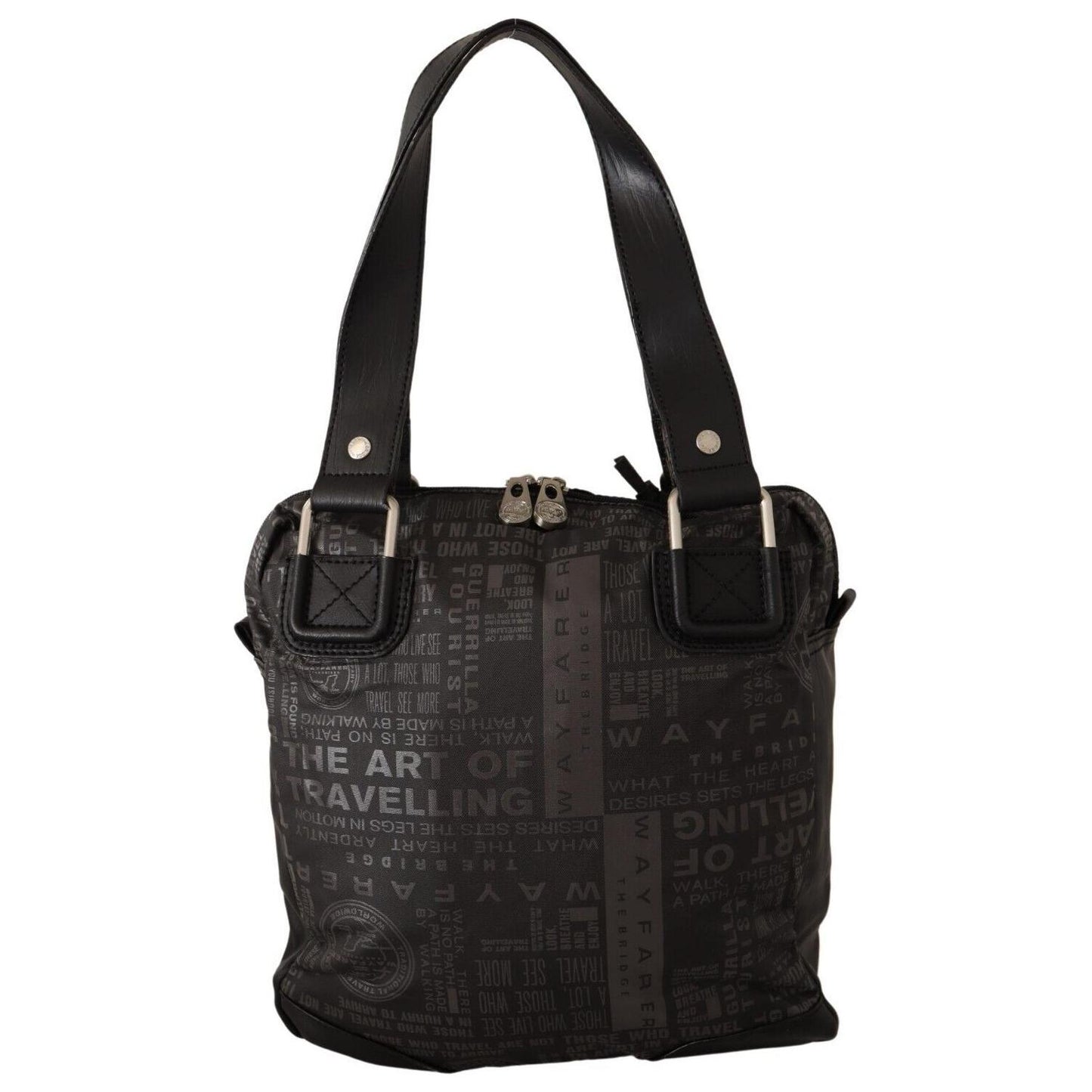 WAYFARER Black Printed Logo Shoulder Handbag Purse Bag VA8774