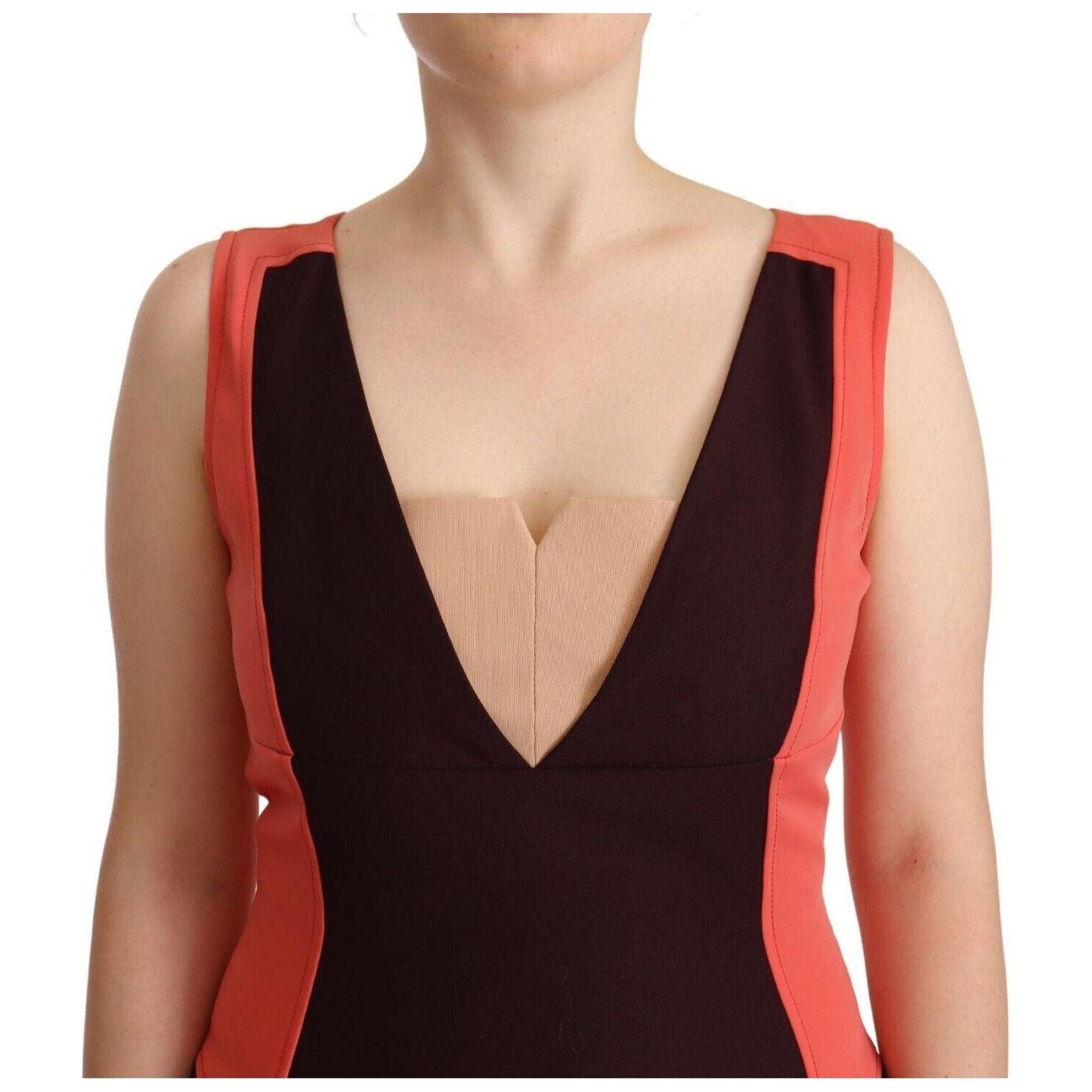 CO|TE Multicolor Polyester Sleeveless Sheath Knee Length Dress WOMAN DRESSES