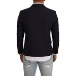 Domenico Tagliente Elegant Single Breasted Black Jacket Domenico Tagliente Black