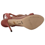 Dolce & Gabbana Elegant Pink Ankle Strap Heels Sandals Dolce & Gabbana Rosy Brown