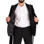 Dolce & Gabbana Elegant Single Breasted Velvet Blazer Dolce & Gabbana Black
