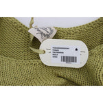 PINK MEMORIES Green Cotton Blend Knitted Sleeveless Sweater SIG30252-1