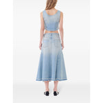 Ganni Flared denim skirt J1474091