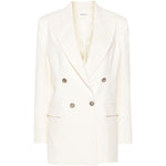 Parosh Jackets White D420330CREW084