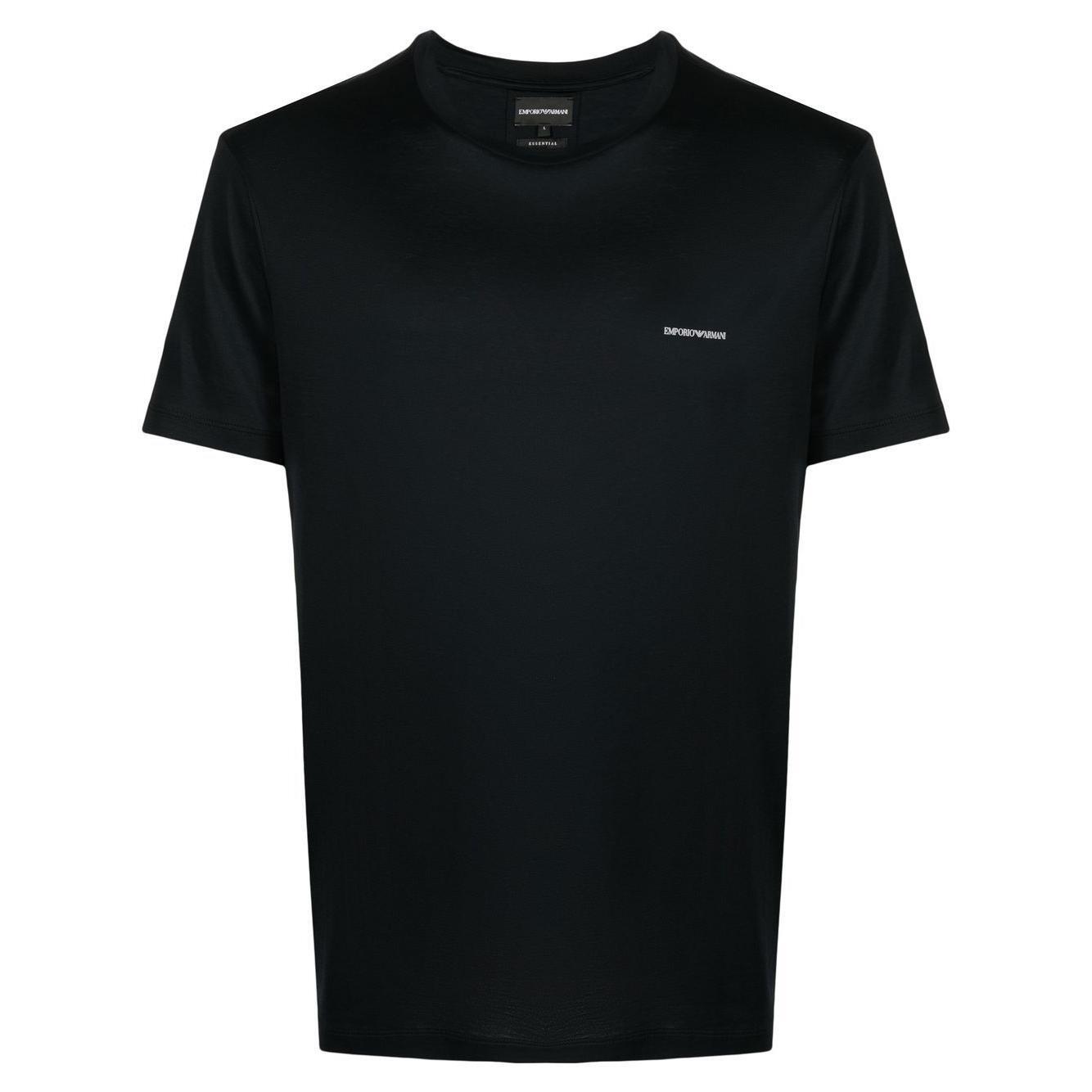Emporio Armani logo-print Crew Neck T-shirt 8N1TD81JUVZ0920-P25