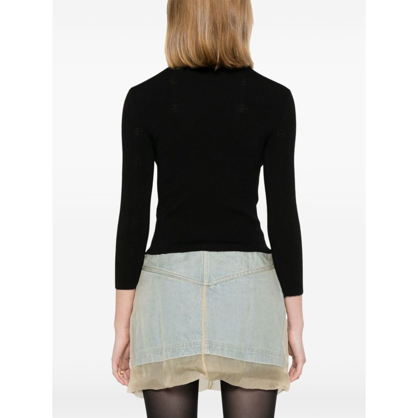 Balenciaga Sweaters Black Topwear