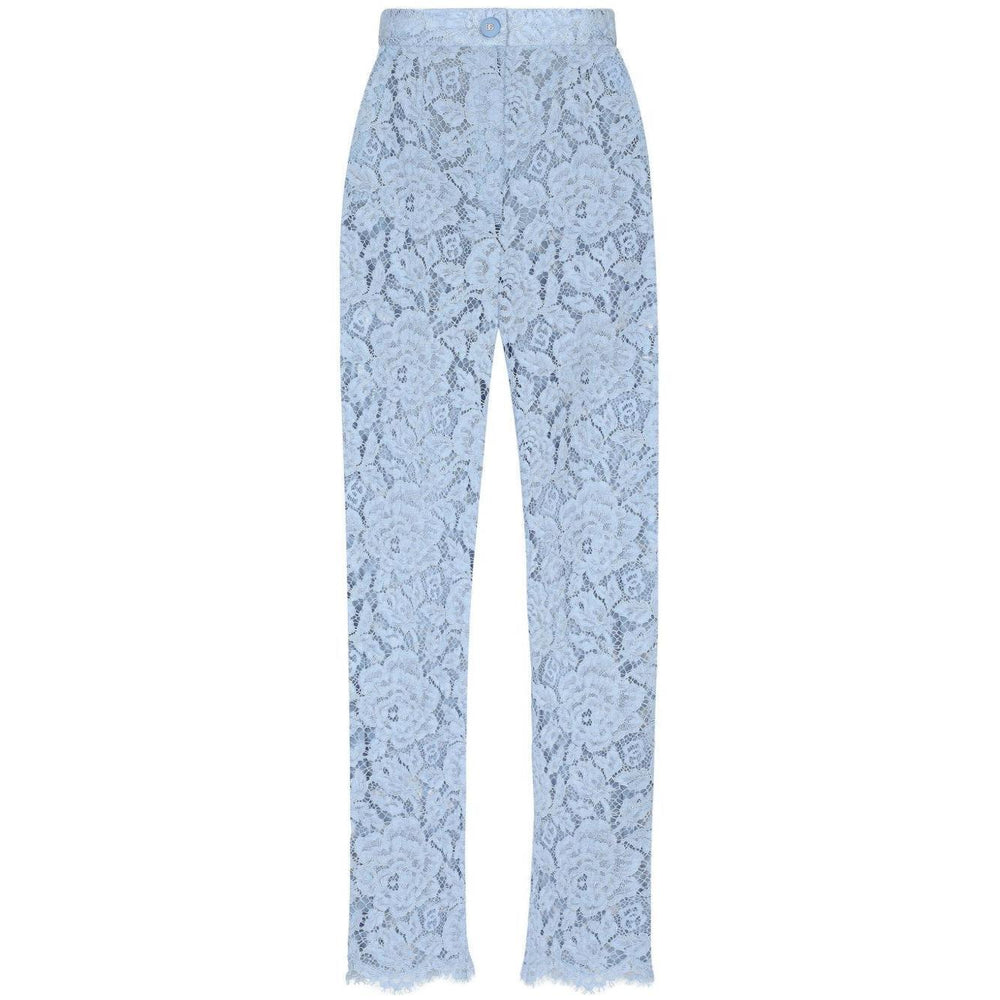 Dolce & Gabbana Embroidered Lace Trousers