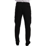 Dolce & Gabbana Sleek Skinny Cargo Pants in Timeless Black Dolce & Gabbana Black