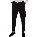 Dolce & Gabbana Sleek Skinny Cargo Pants in Timeless Black Dolce & Gabbana Black