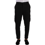 Dolce & Gabbana Sleek Skinny Cargo Pants in Timeless Black Dolce & Gabbana Black