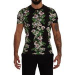 Dolce & Gabbana Elegant Floral Crewneck Tee for Men Dolce & Gabbana Rosy Brown