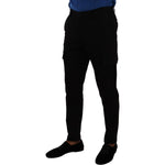 Dolce & Gabbana Elegant Black Slim Fit Cargo Pants Dolce & Gabbana Black