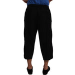 Dolce & Gabbana Elegant Black Cropped Torero Pants Dolce & Gabbana Black