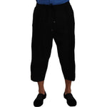 Dolce & Gabbana Elegant Black Cropped Torero Pants Dolce & Gabbana Black