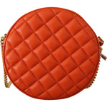 Versace Elegant Round Nappa Leather Crossbody Bag 8054712727726