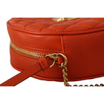 Versace Elegant Round Nappa Leather Crossbody Bag 8054712727726