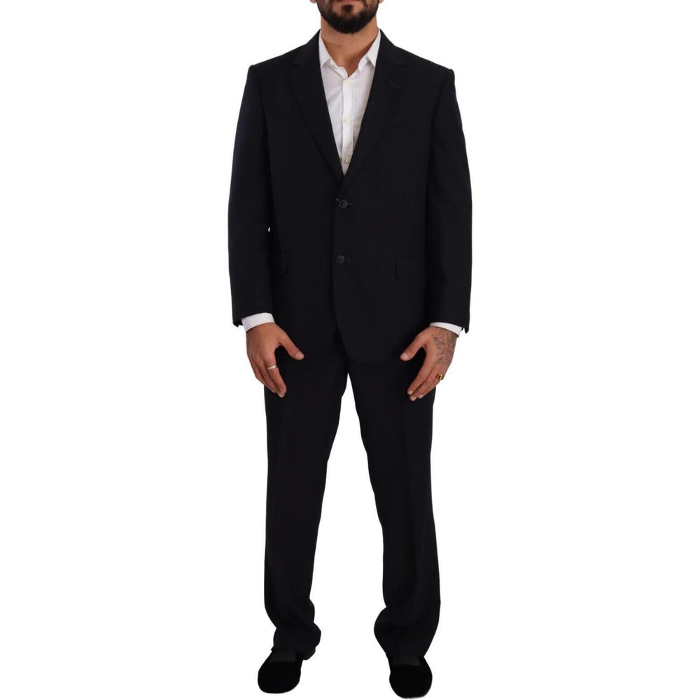 Domenico Tagliente Elegant Black Two-Piece Suit Ensemble Domenico Tagliente Black