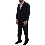 Domenico Tagliente Elegant Black Two-Piece Suit Ensemble Domenico Tagliente Black