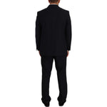 Domenico Tagliente Elegant Black Two-Piece Suit Ensemble Domenico Tagliente Black