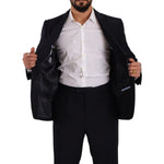 Domenico Tagliente Elegant Black Two-Piece Suit Ensemble Domenico Tagliente Black