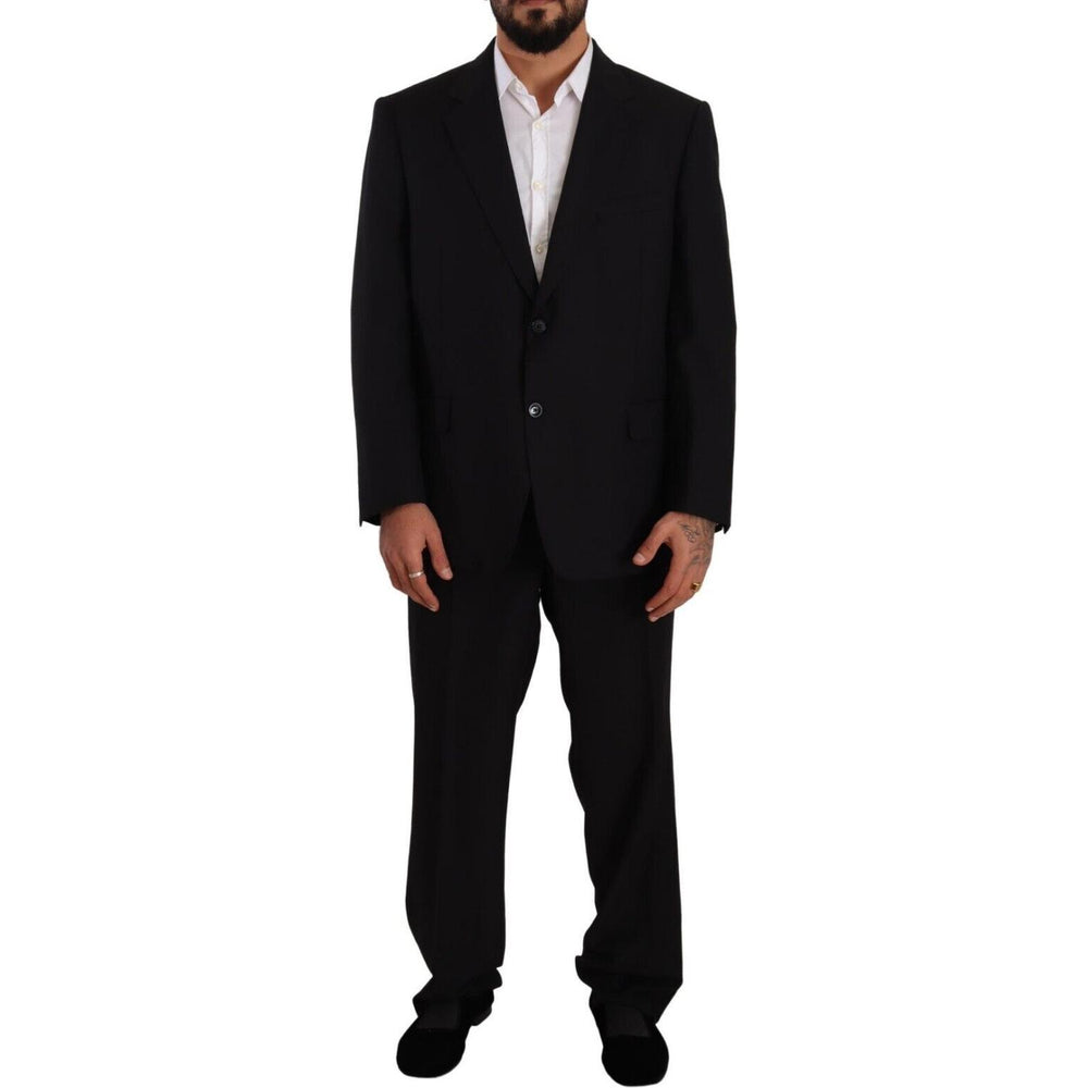 Domenico Tagliente Elegant Two-Piece Deconstructed Suit Domenico Tagliente Black
