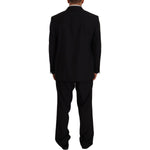 Domenico Tagliente Elegant Two-Piece Deconstructed Suit Domenico Tagliente Black